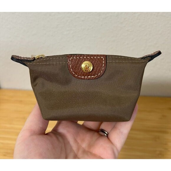 Longchamp Handbags - Longchamp Le Pliage Coin Purse Khaki Olive Green Nylon Mini The Original